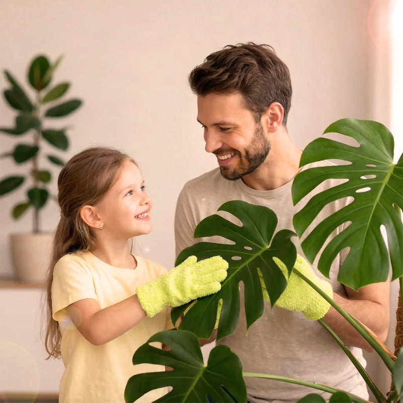 leaf cleaning gloves