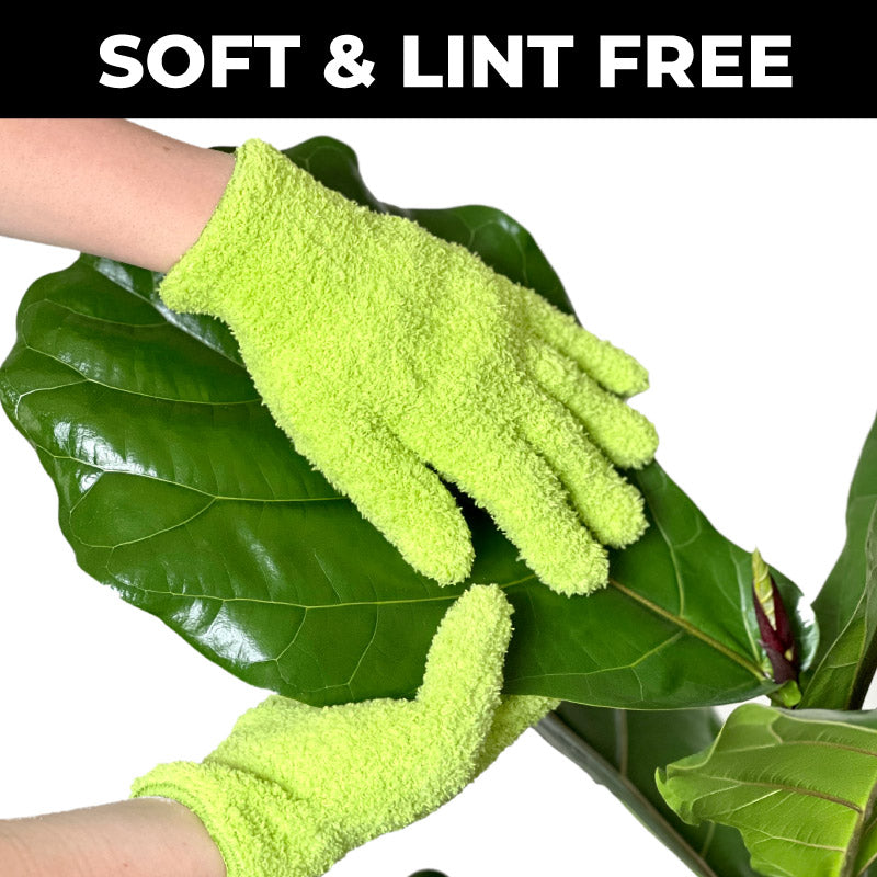 Fuliage  Microfiber Plant Dusting Gloves - Eco-Friendly and Effective Plant  Care Solution